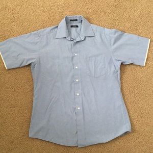 Sky blue Button-up collared shirt